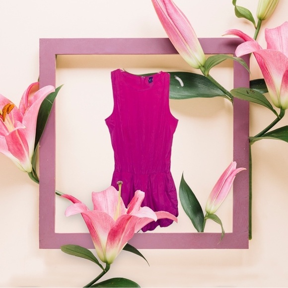 ROMPER, Fuchsia, Sleeveless, - Picture 2 of 5